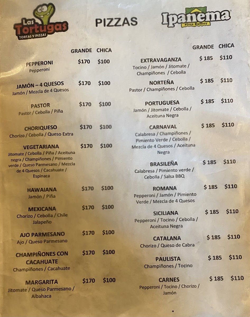 Las Tortugas Menu - Image 4
